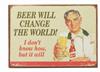Magnet 7x5cm Beer Will Change The World
